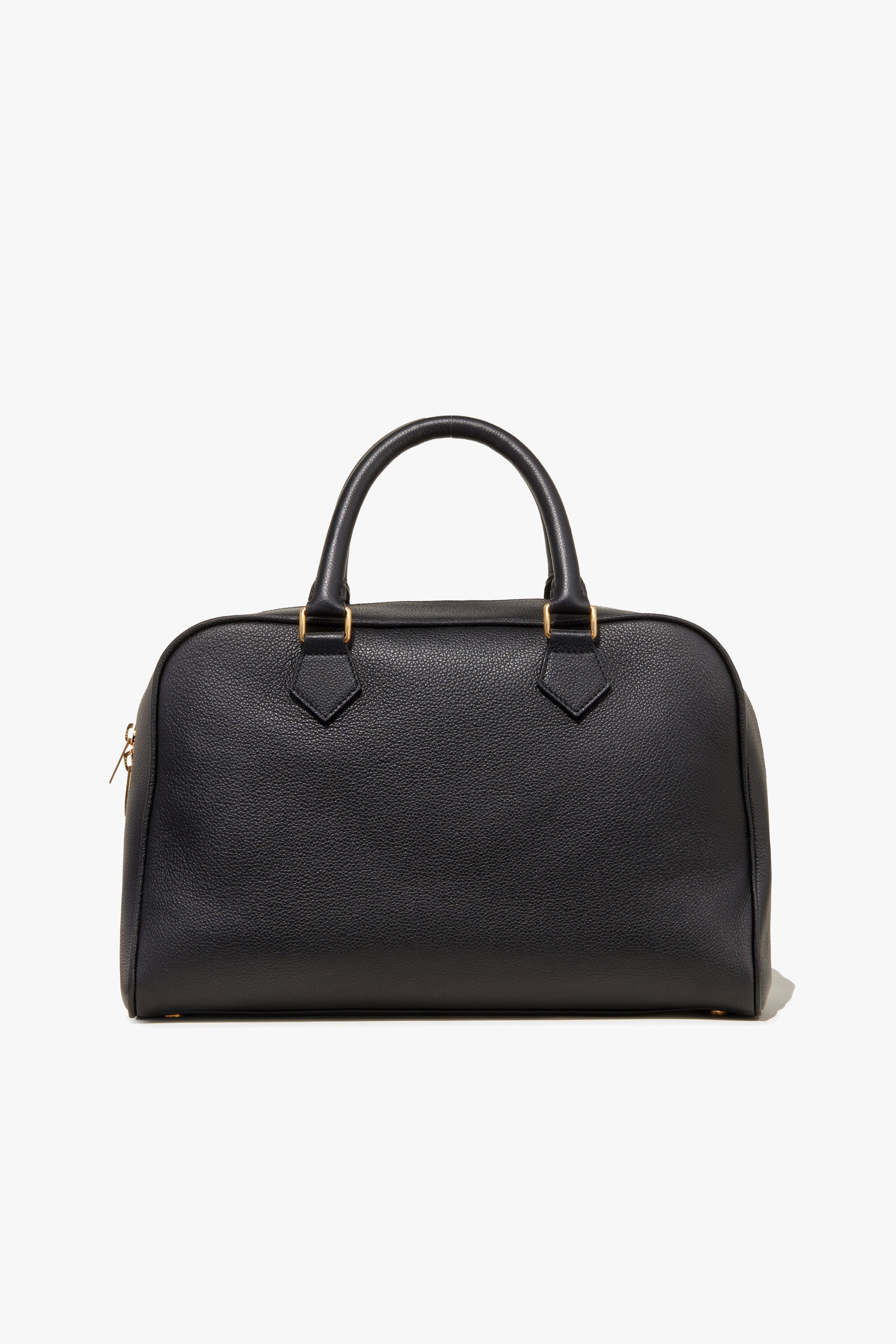 Jaclyn Bag | Black Embossed Croc Top Handle Bag | Nili Lotan