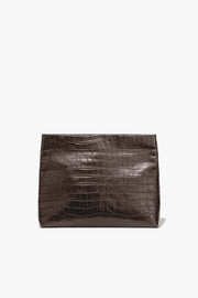 JERRY CLUTCH IN CHOCOLATE BROWN