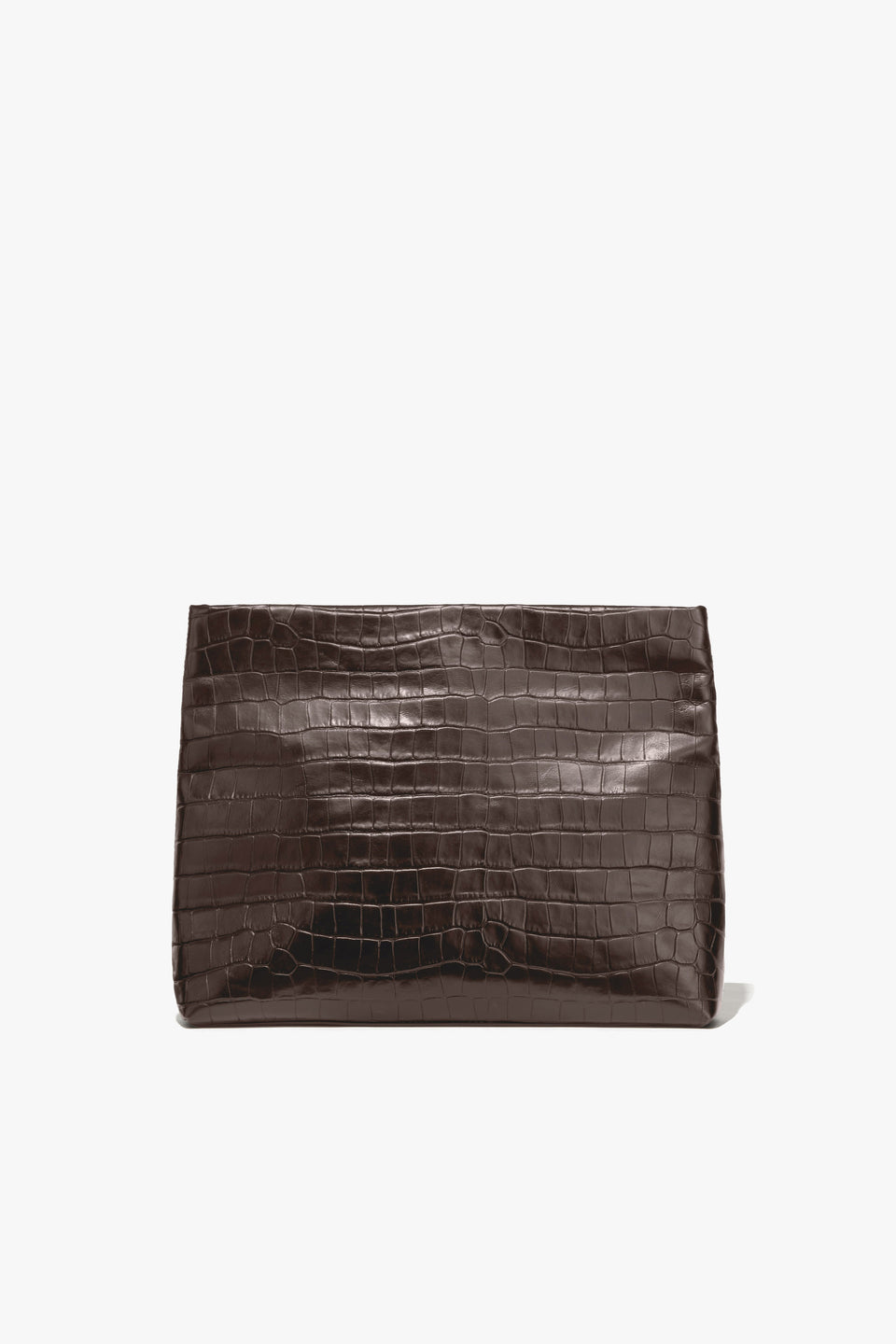 JERRY CLUTCH IN CHOCOLATE BROWN