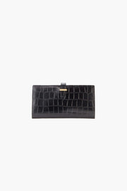LE CATHERINE WALLET IN BLACK AND GOLD