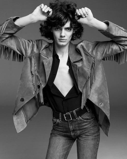 MAELLE SUEDE JACKET IN MARTORA