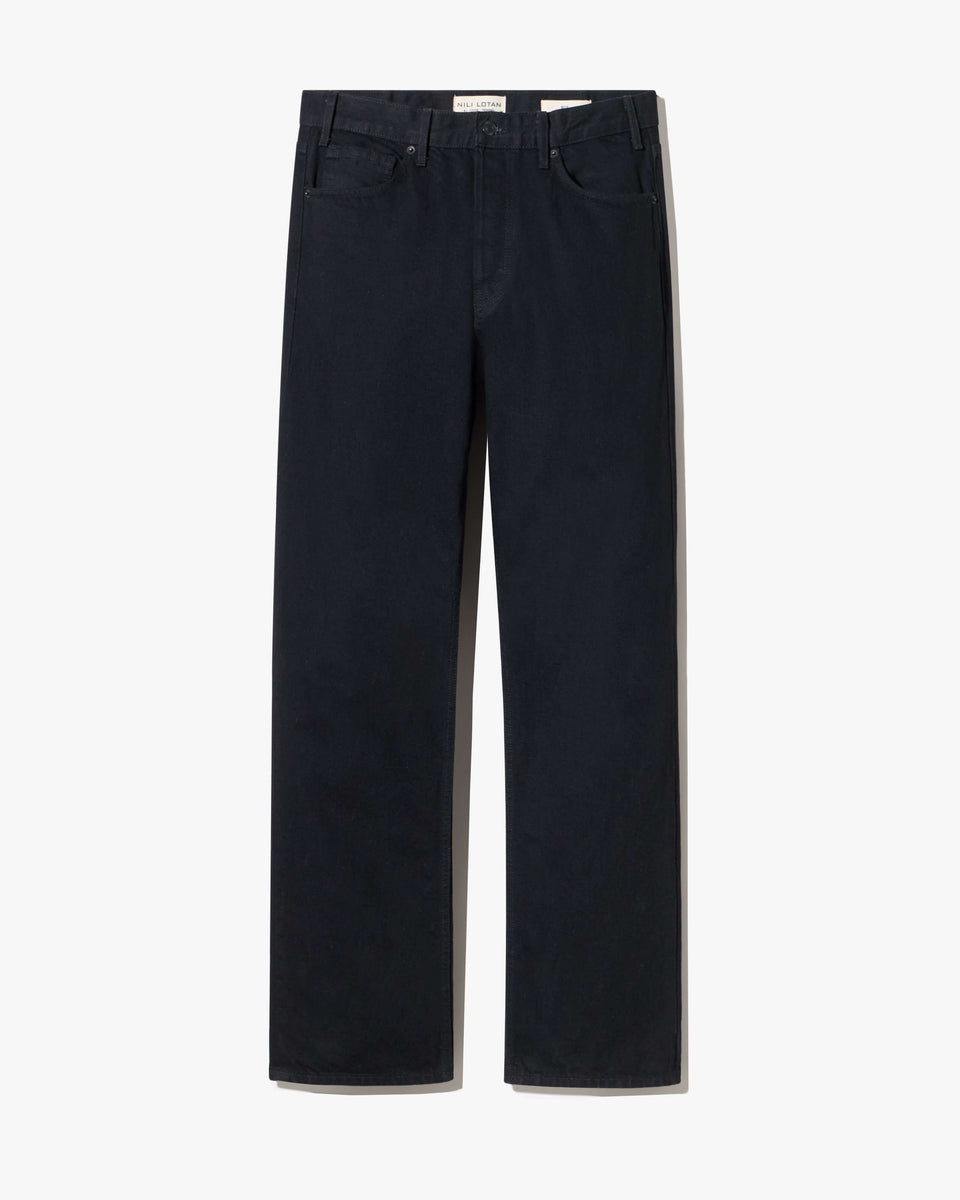 BILLIE JEAN | Men's Mid-Rise Straight Leg Japanese Crosshatch