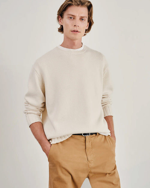 BOYNTON CASHMERE SWEATER IN IVORY