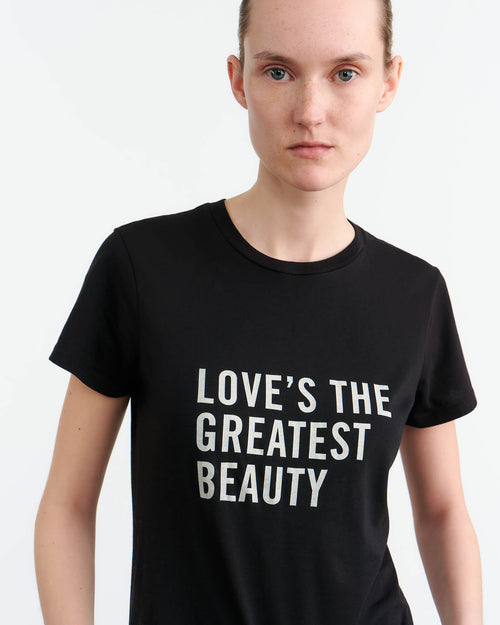 LOVE TEE IN JET BLACK