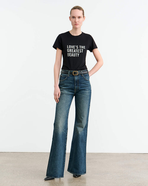 LOVE TEE IN JET BLACK