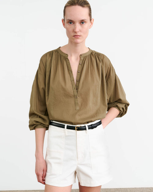 NEVILLE BLOUSE IN CAMO