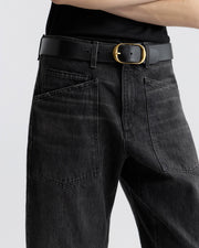 SHON JEAN IN STONE BLACK WASH