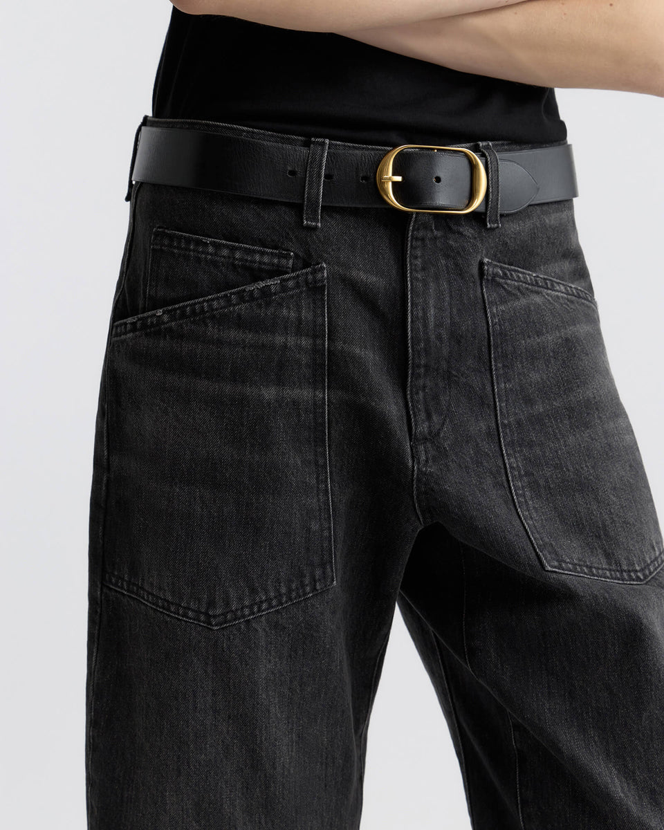 SHON JEAN IN STONE BLACK WASH