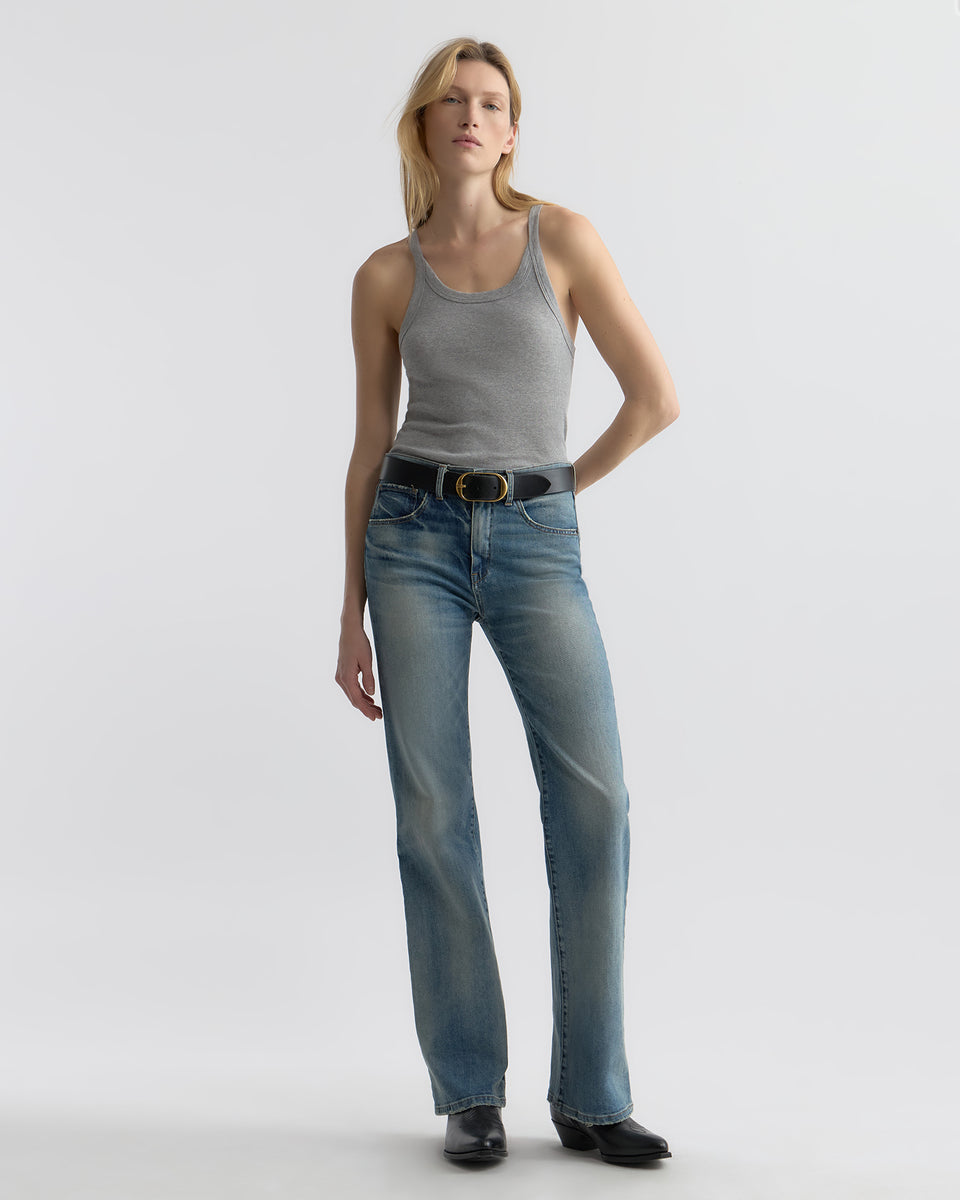 LORETTA TANK IN HEATHER GREY