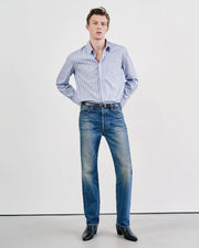 FINN SHIRT IN LGR STRIPES SKY/WHITE