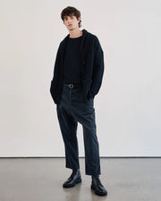 SOMAC CASHMERE CARDIGAN IN BLACK