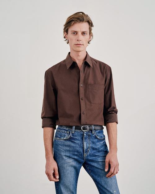 FINN SHIRT IN ESPRESSO