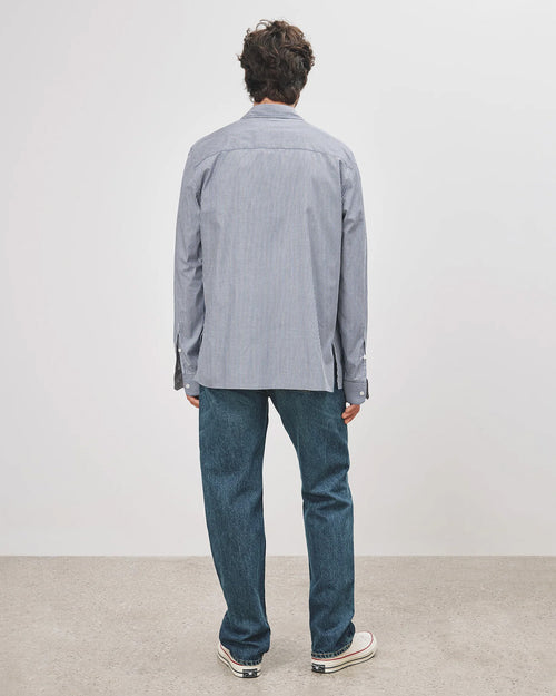 FINN SHIRT IN NAVY/WHITE STRIPE