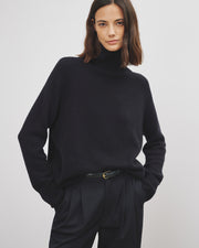 LANIE CASHMERE SWEATER IN DARK NAVY