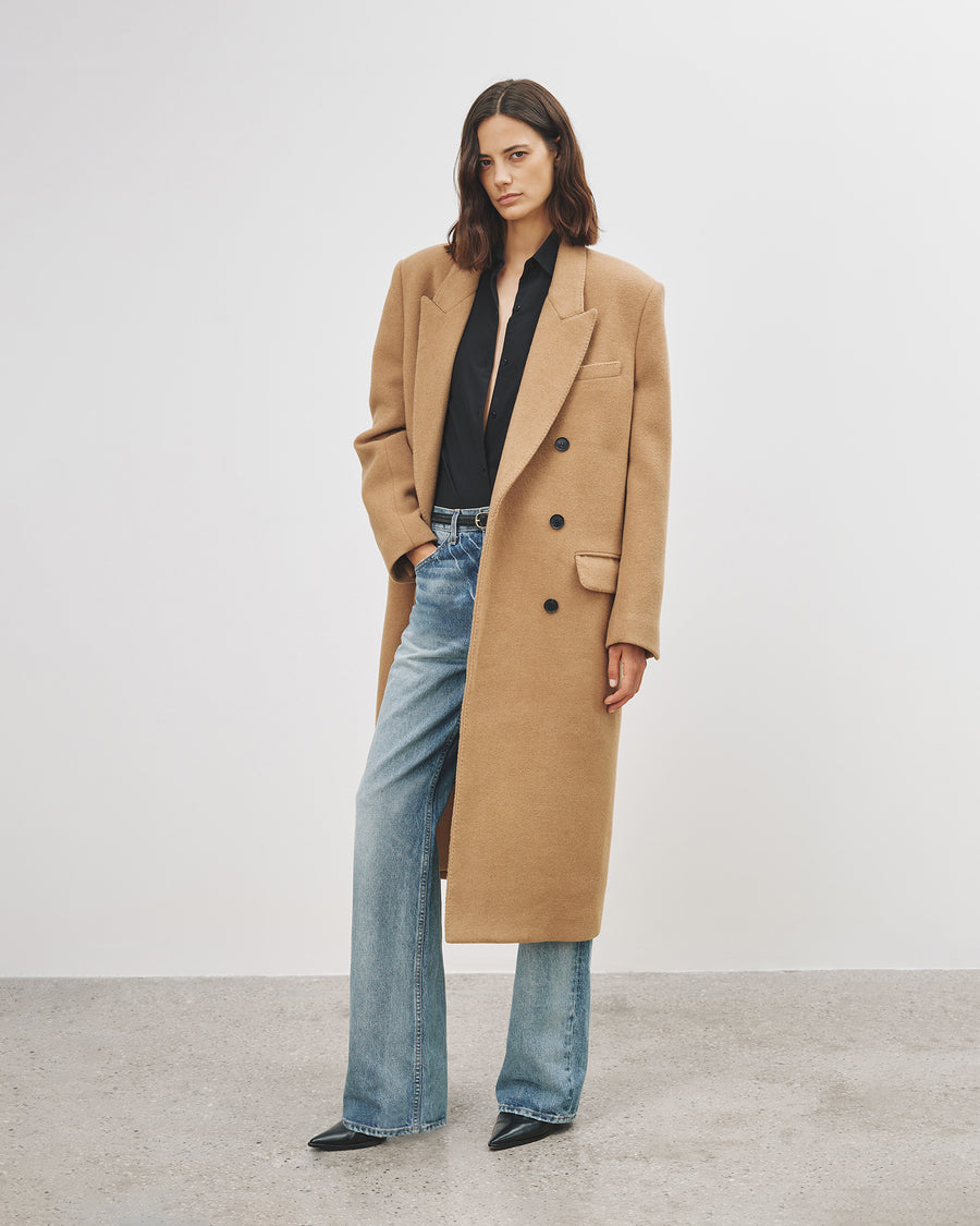 EDMONT DOUBLE BREASTED LONG COAT