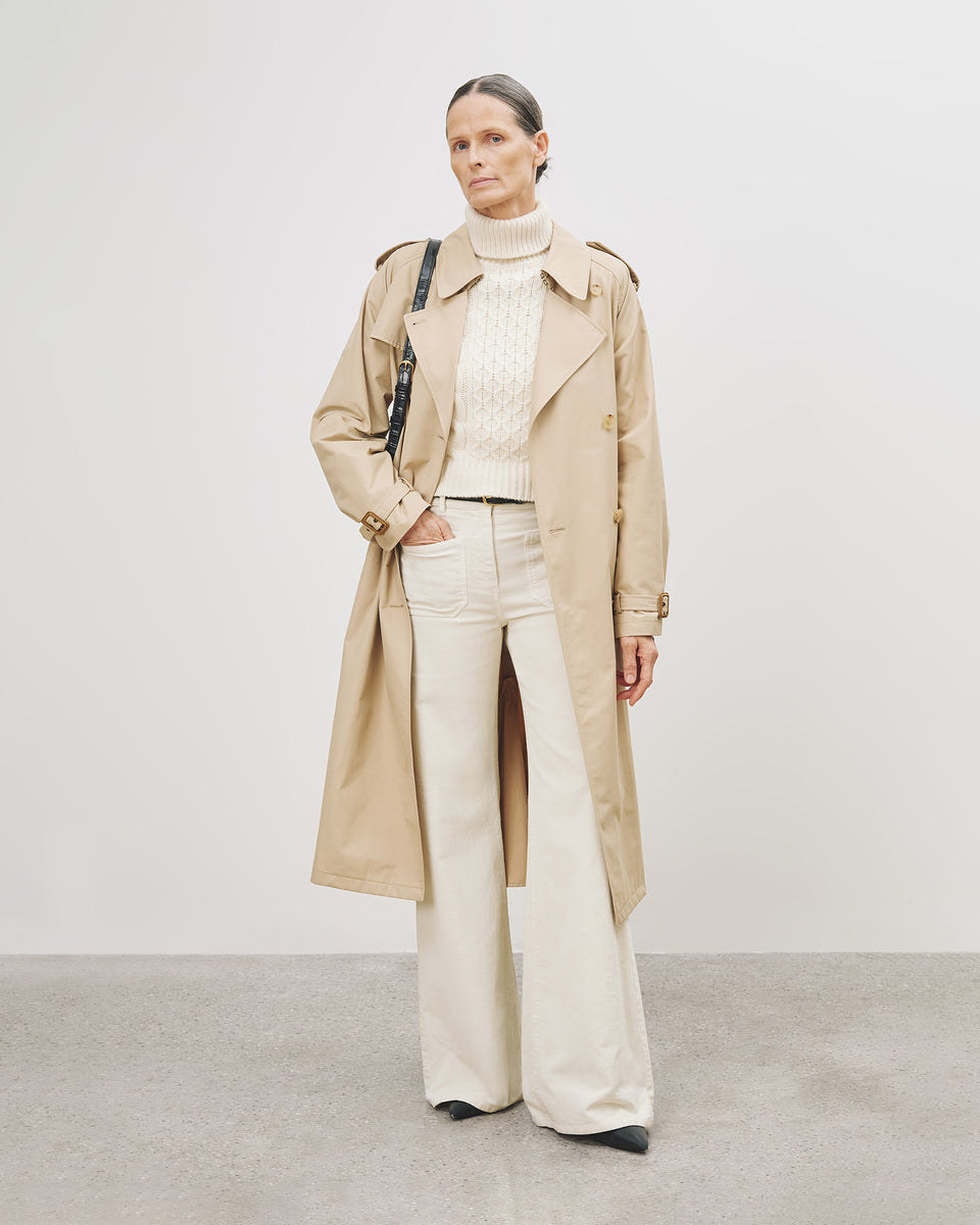 FLORENCE CORDUROY PANT IN WINTER WHITE