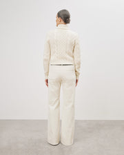 FLORENCE CORDUROY PANT IN WINTER WHITE