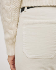 FLORENCE CORDUROY PANT IN WINTER WHITE