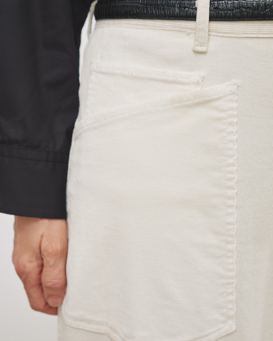 PML Corduroy Trousers - White - Leffot