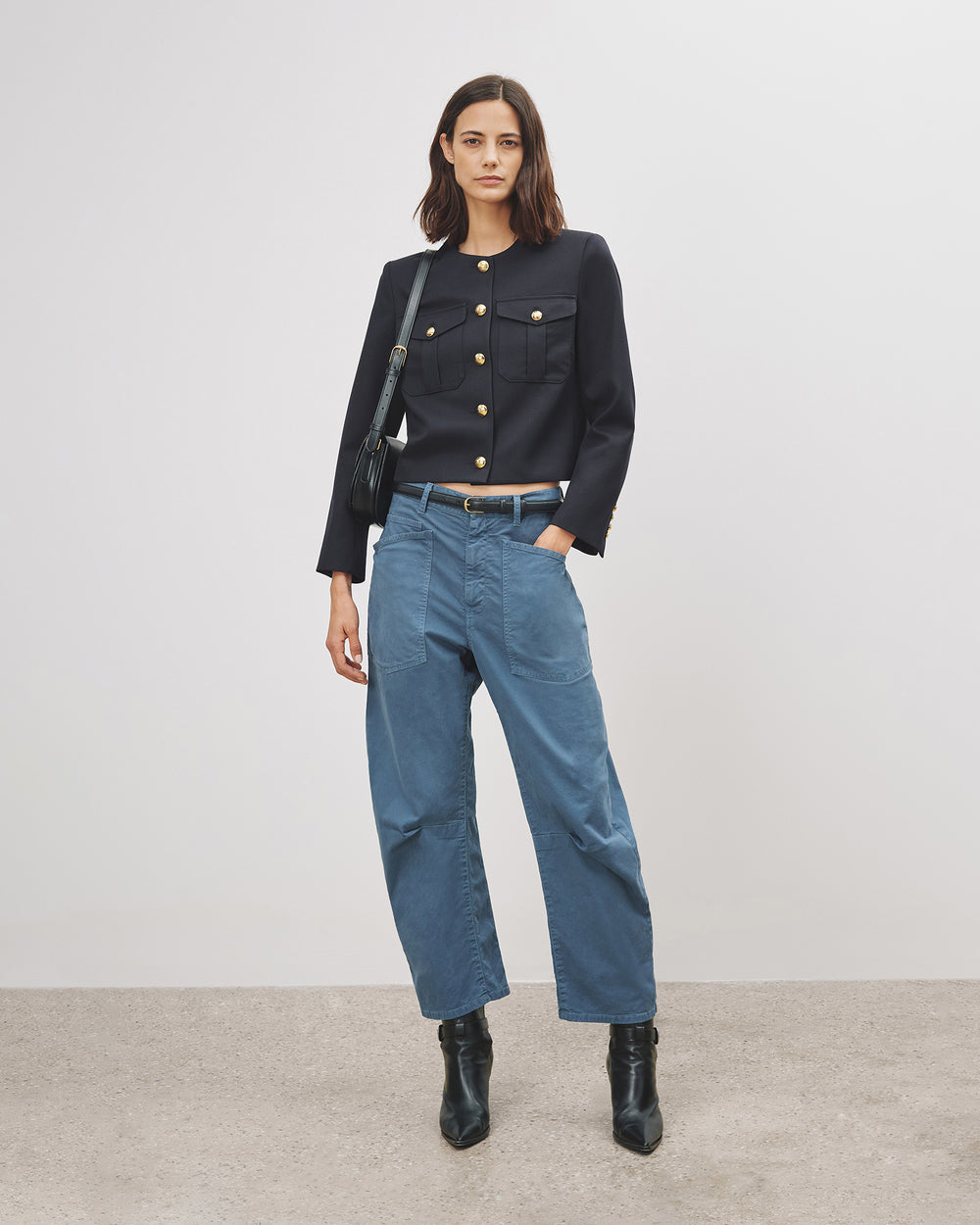 SHON PANT IN CADET BLUE