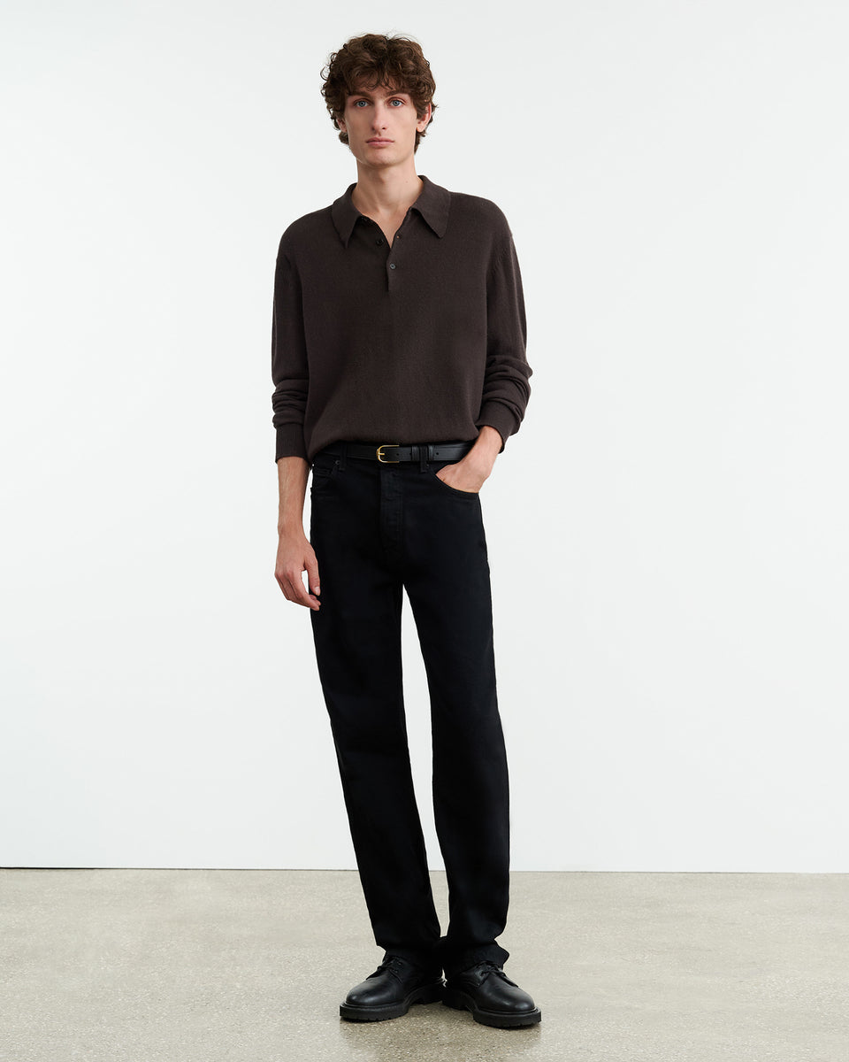 JOVAN CASHMERE POLO IN UMBER