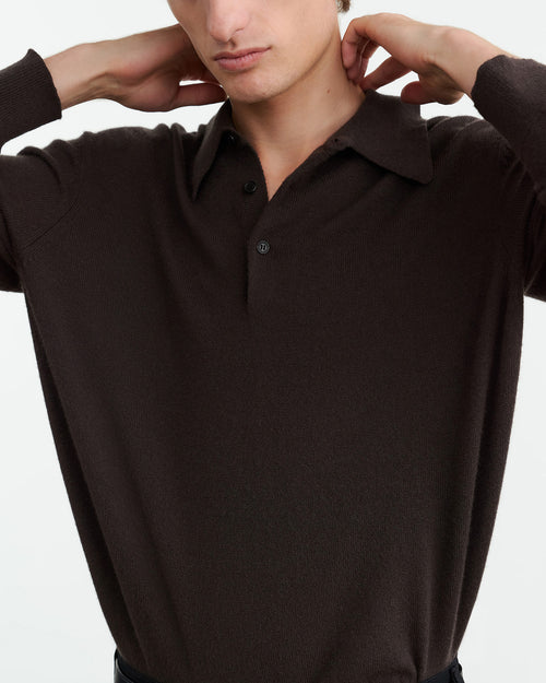 JOVAN CASHMERE POLO IN UMBER