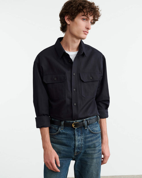 EVANDER SHIRT IN MIDNIGHT