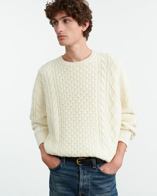 OWEN SWEATER IN IVORY