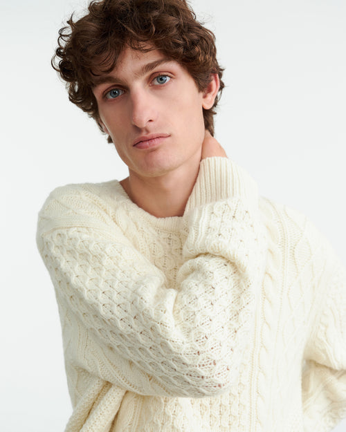 OWEN SWEATER IN IVORY