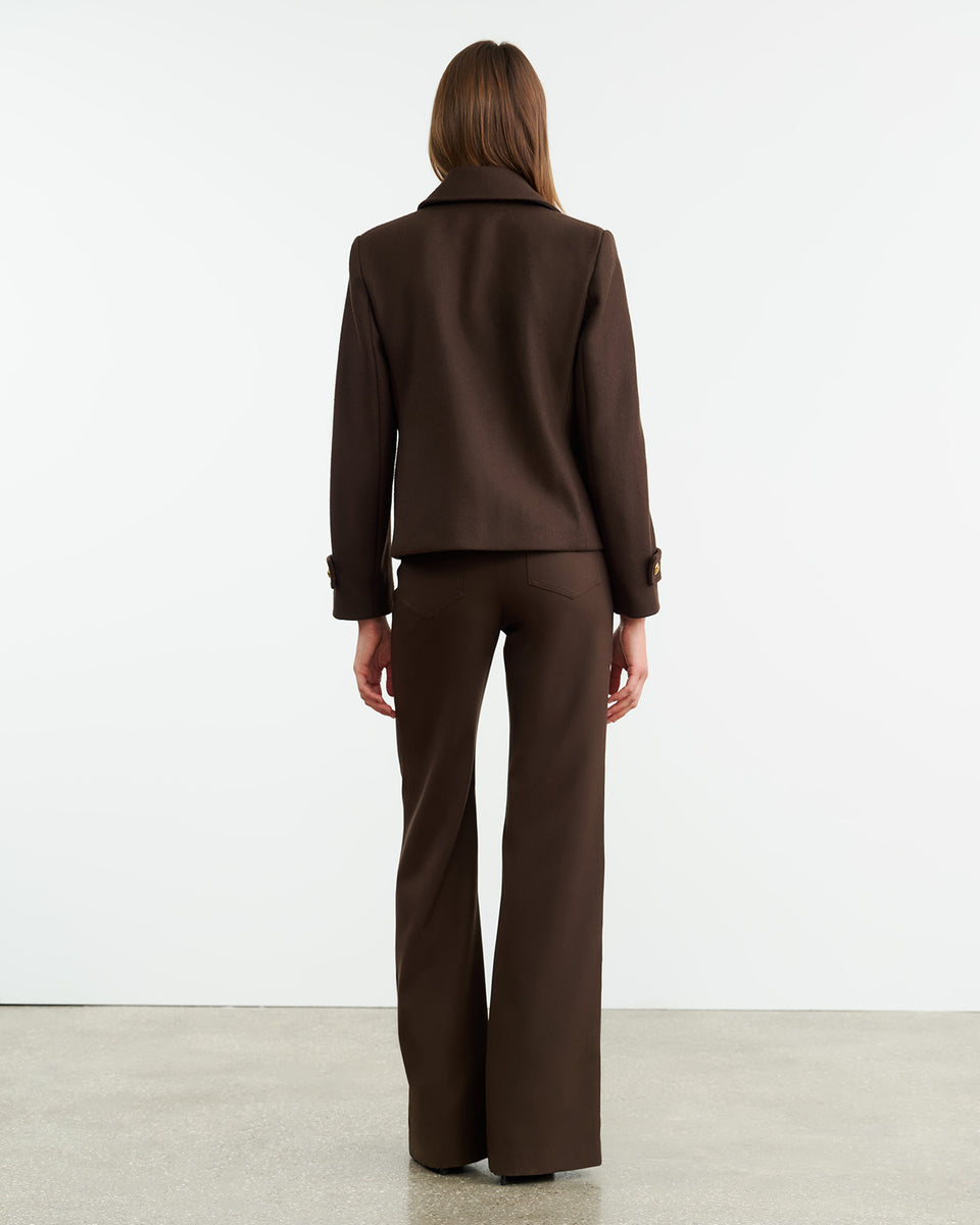 ORNELLA PEACOAT IN COCOA
