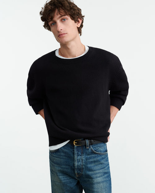 MADDOX SWEATER IN BLACK