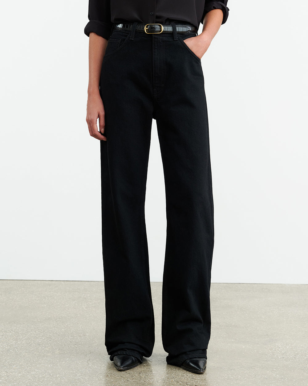 MITCHELL JEAN IN DISTRESSED BLACK