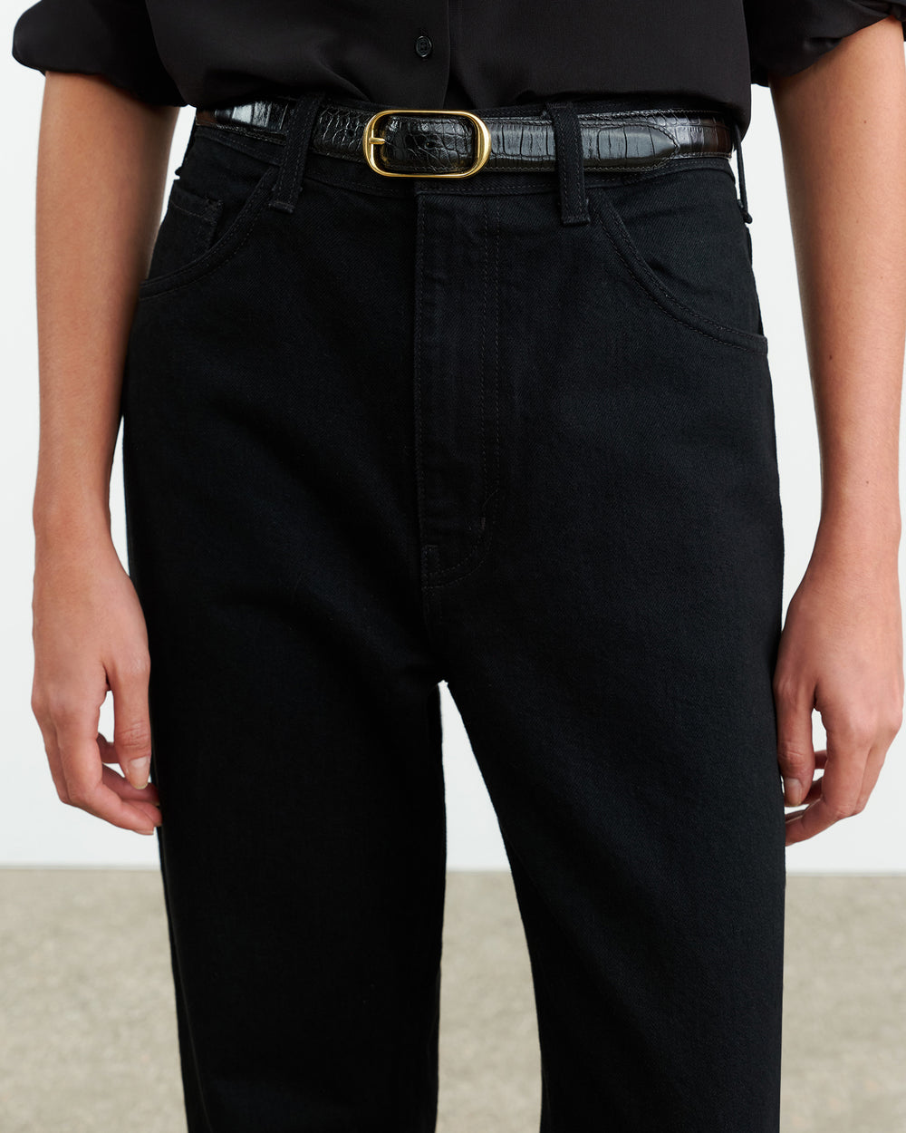 MITCHELL JEAN IN DISTRESSED BLACK