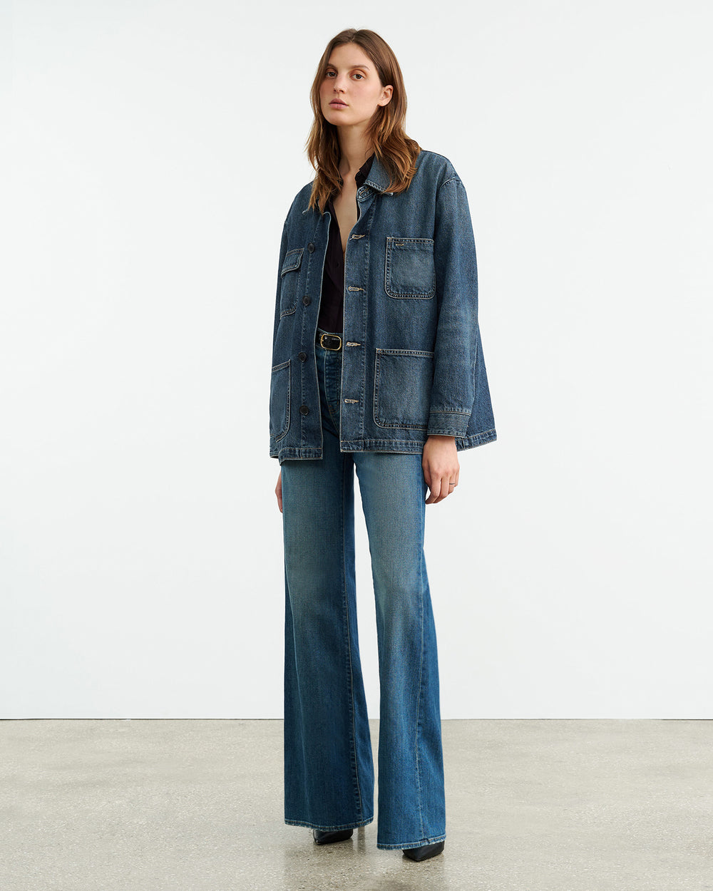 ALASTAIR DENIM JACKET IN SIMON WASH