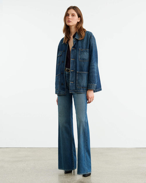 ALASTAIR DENIM JACKET IN SIMON WASH