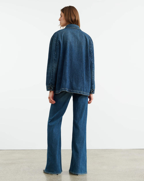 ALASTAIR DENIM JACKET IN SIMON WASH