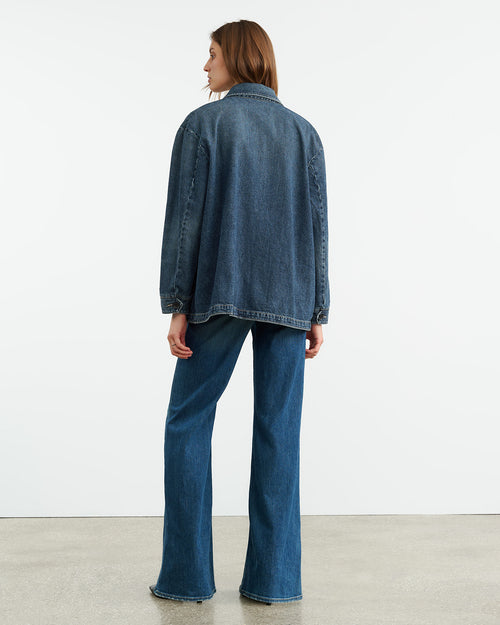 ALASTAIR DENIM JACKET IN SIMON WASH