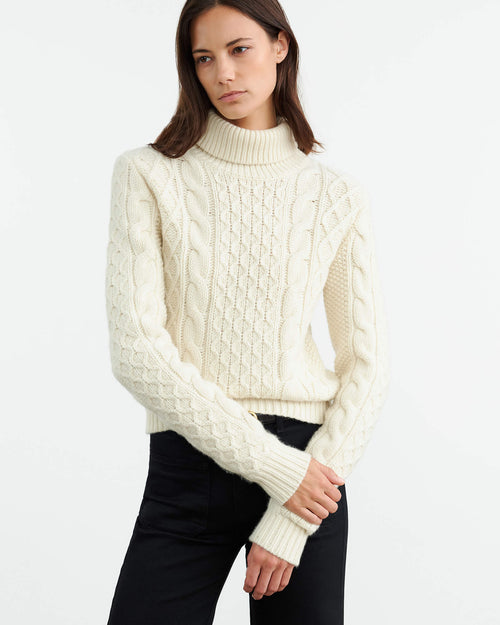 ANDRINA SWEATER IN IVORY