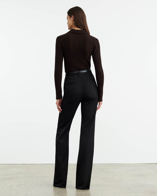BRAXTON SWEATER IN DARK BROWN