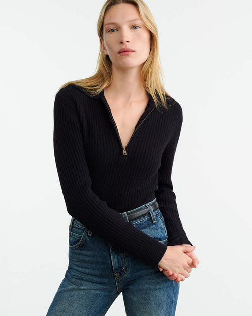 BRAXTON SWEATER IN DARK NAVY