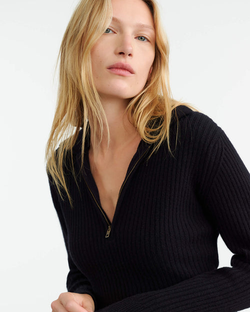 BRAXTON SWEATER IN DARK NAVY