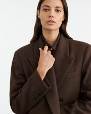 EDMONT COAT IN COCOA