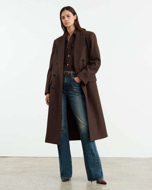 EDMONT COAT IN COCOA