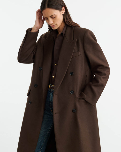 EDMONT COAT IN COCOA