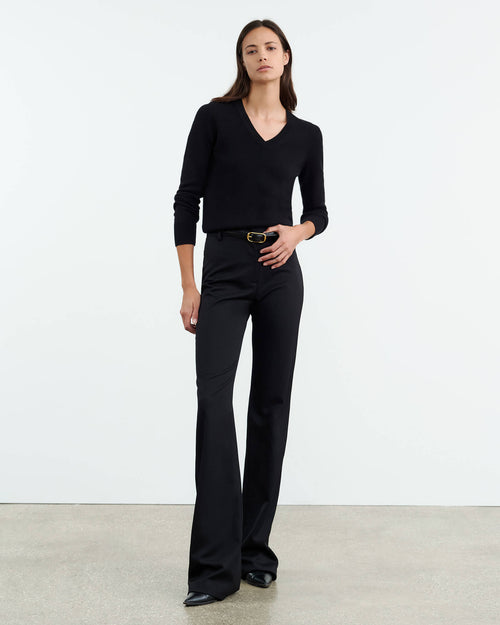 CAMELIA CASHMERE SWEATER IN BLACK