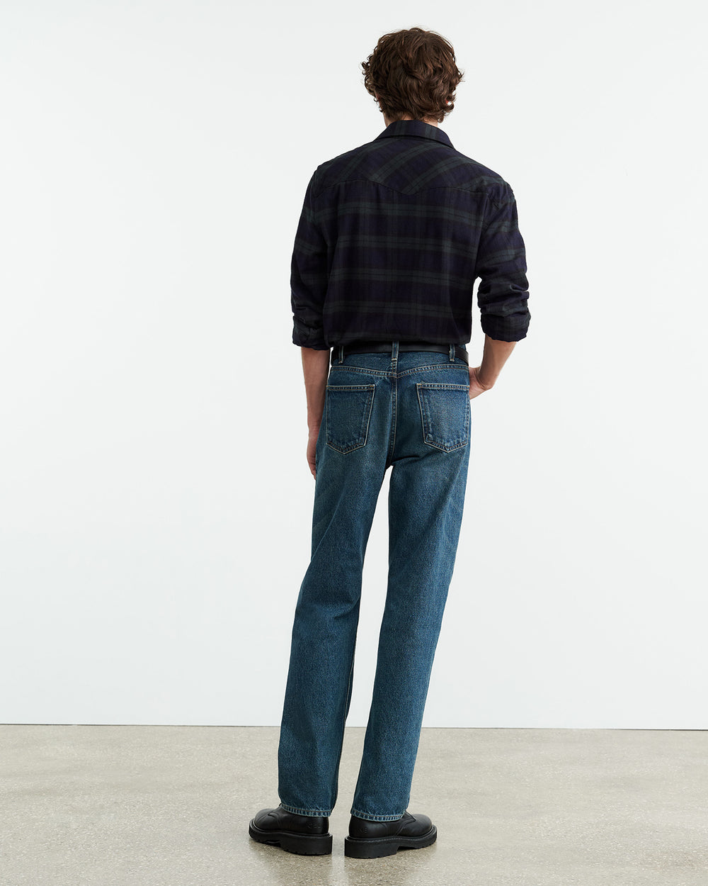 TRAVIS SHIRT IN GREEN/MIDNIGHT PLAID