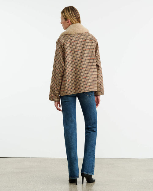 APOLIN PARKA IN LARGE OAK CHECK