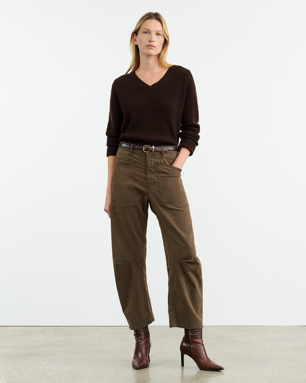 SHON PANT IN WOOD