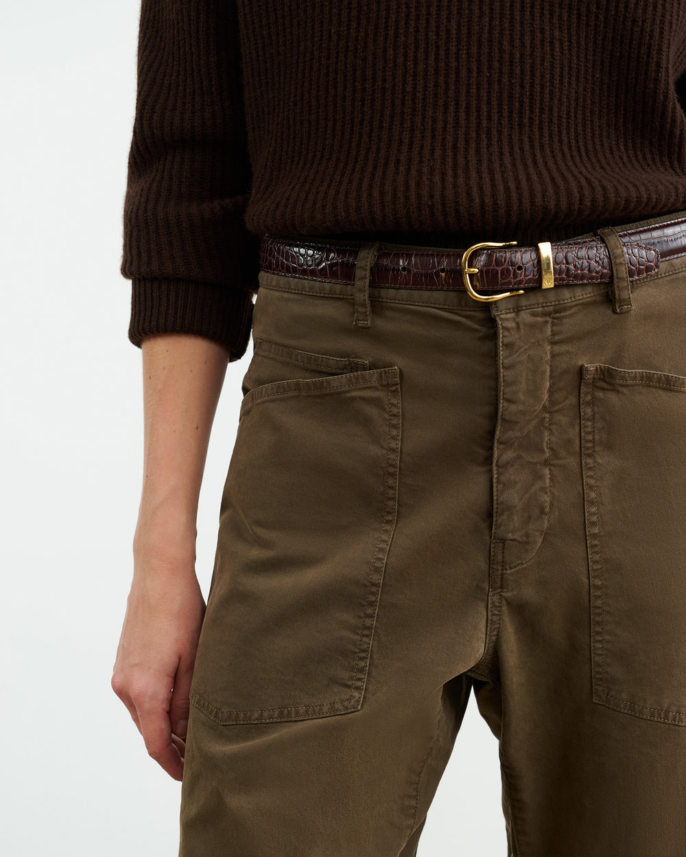 SHON PANT IN WOOD