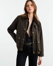 BRINLEY PARKA IN DARK HUNTER GREEN